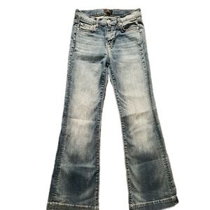 7 For All Mankind Light Blue Flare Jeans